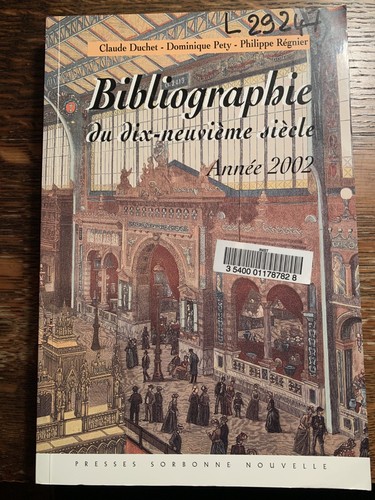 Bibliographie dix neuvième - bibliographie, dix-neuvième