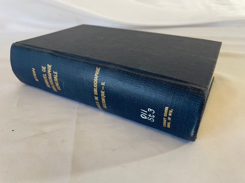 Manuel bibliographie - manuel,