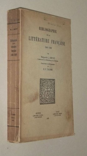 Hugo thieme bibliographie - hugo, /