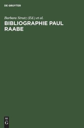 Bibliographie paul raabe - bibliographie,