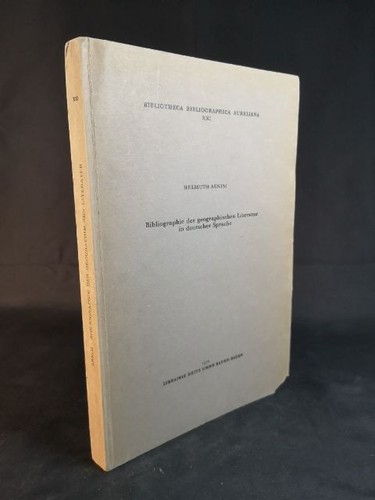 Bibliography geographical - of,