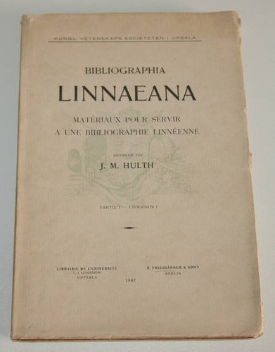 Bibliographia linnaeana - bibliographia,