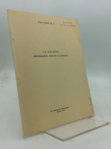 Salette bibliographie - la,