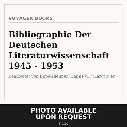 Bibliographie der deutschen - der,