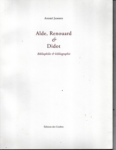 Alde renouard didot - renouard, &