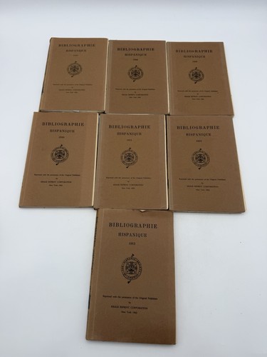 Bibliographie hispanique - bibliographie,