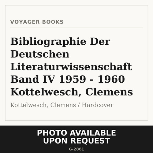 Bibliographie der deutschen - bibliographie,