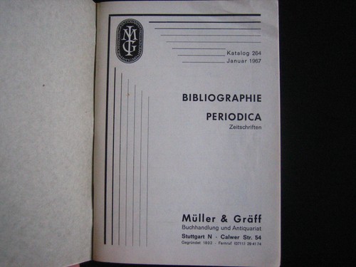 Katalog 264 bibliographie - katalog,