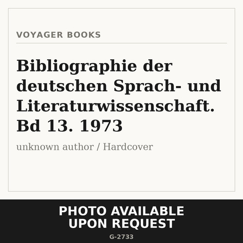 Bibliographie der deutschen